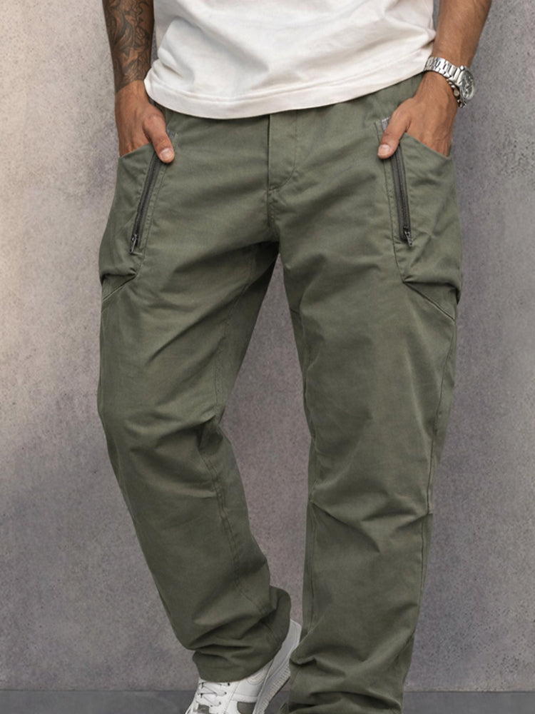 Men’s Relaxed-Fit Cotton Cargo Trousers