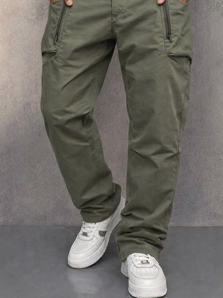 Men’s Relaxed-Fit Cotton Cargo Trousers