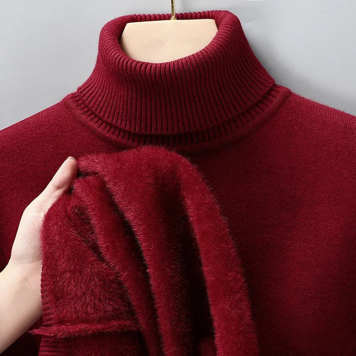 Men’s Classic Roll-Neck Knitted Jumper