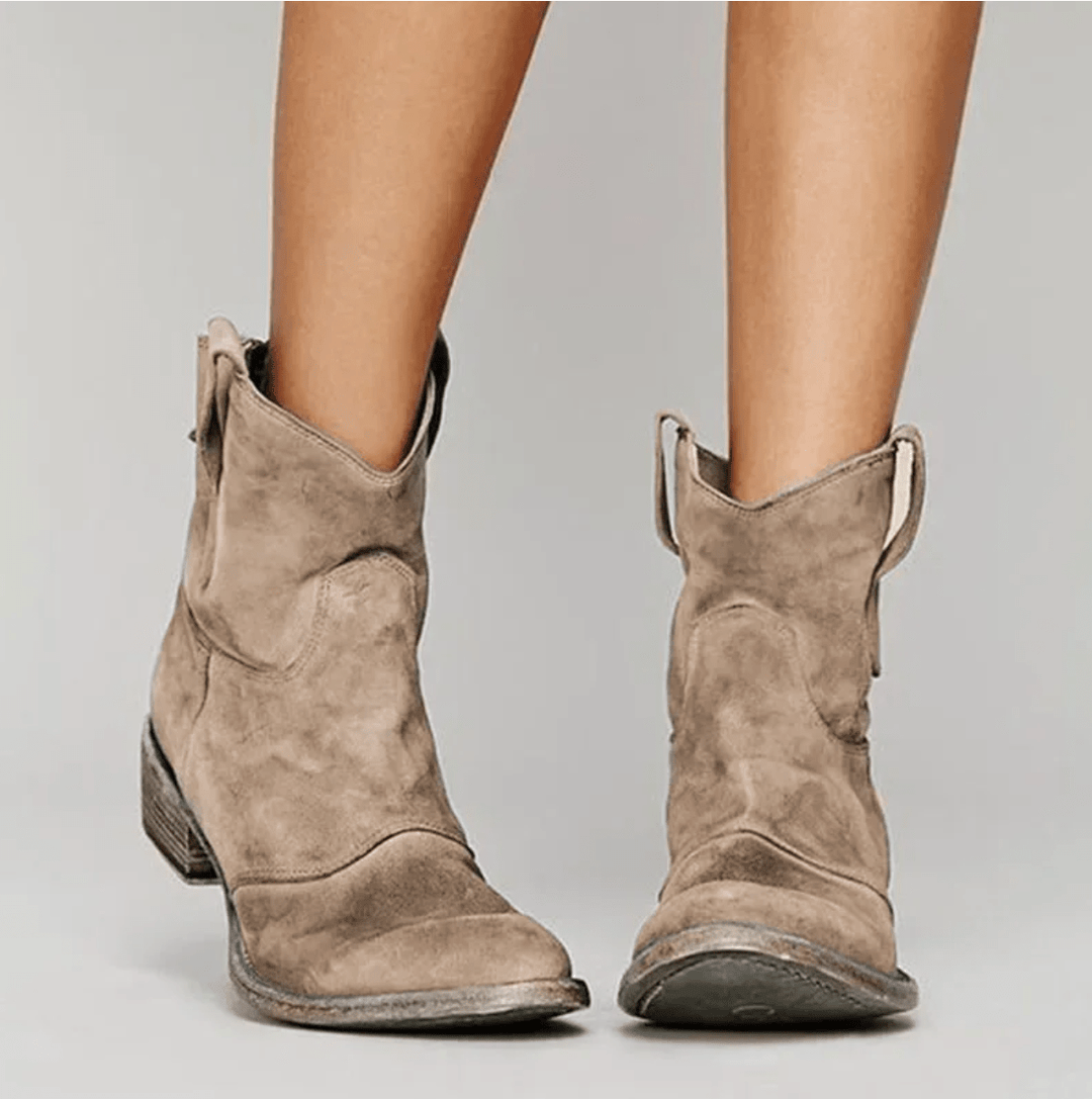 Women’s Suede Western Ankle Boots