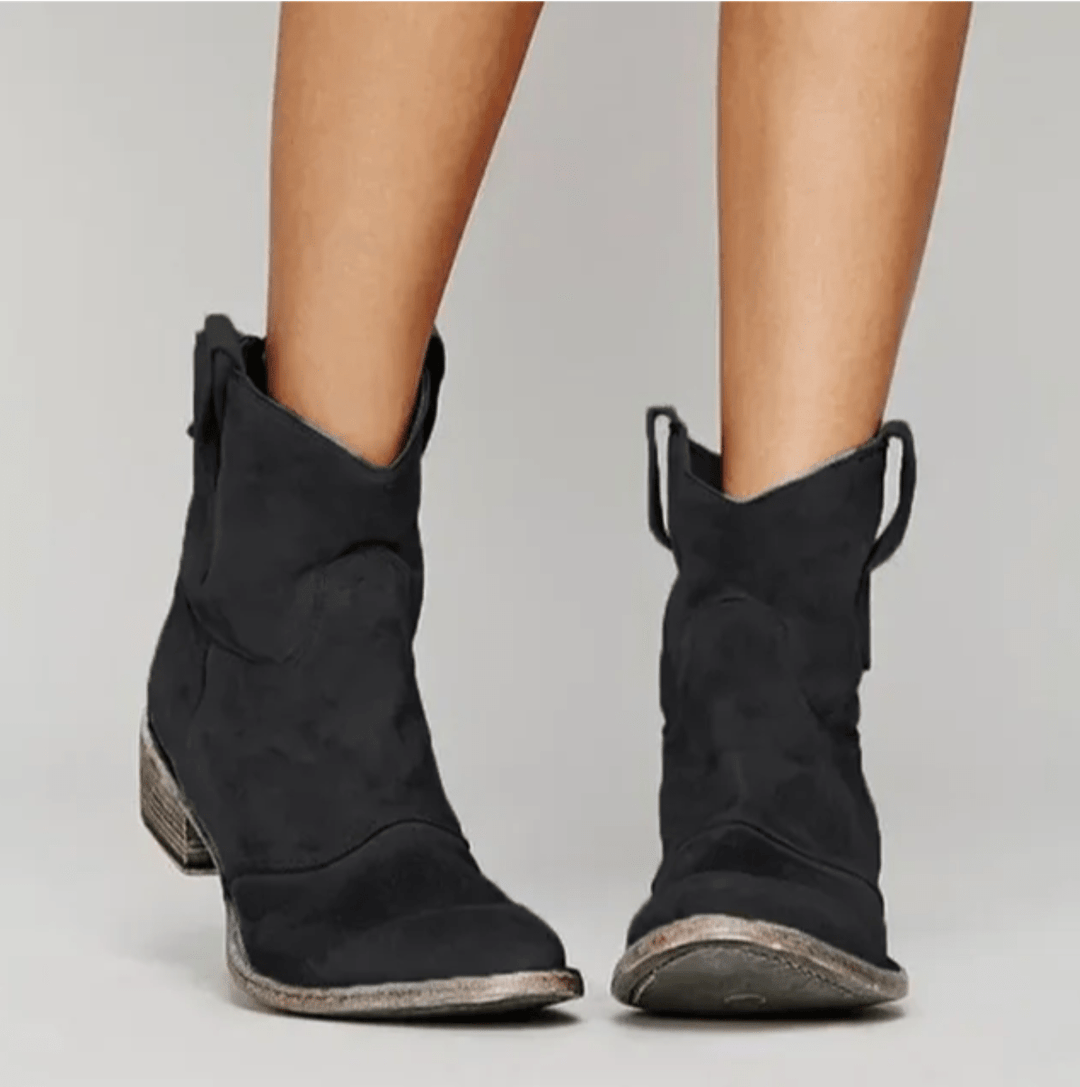 Women’s Suede Western Ankle Boots