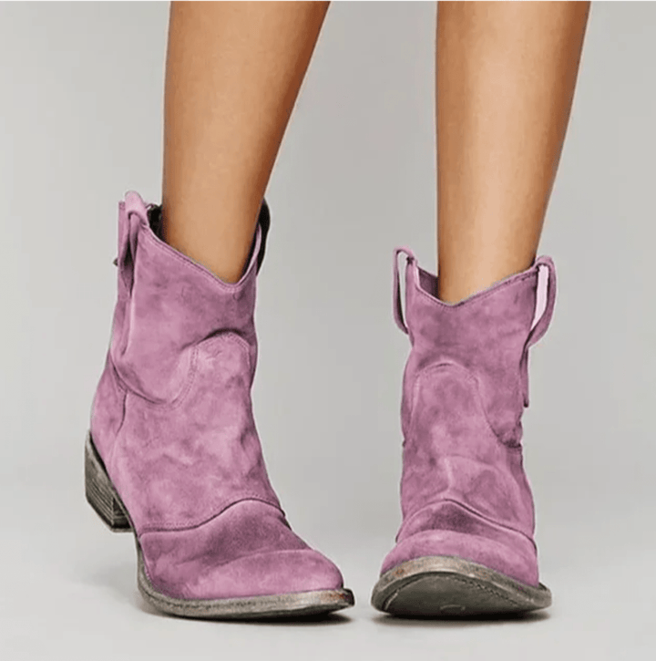 Women’s Suede Western Ankle Boots