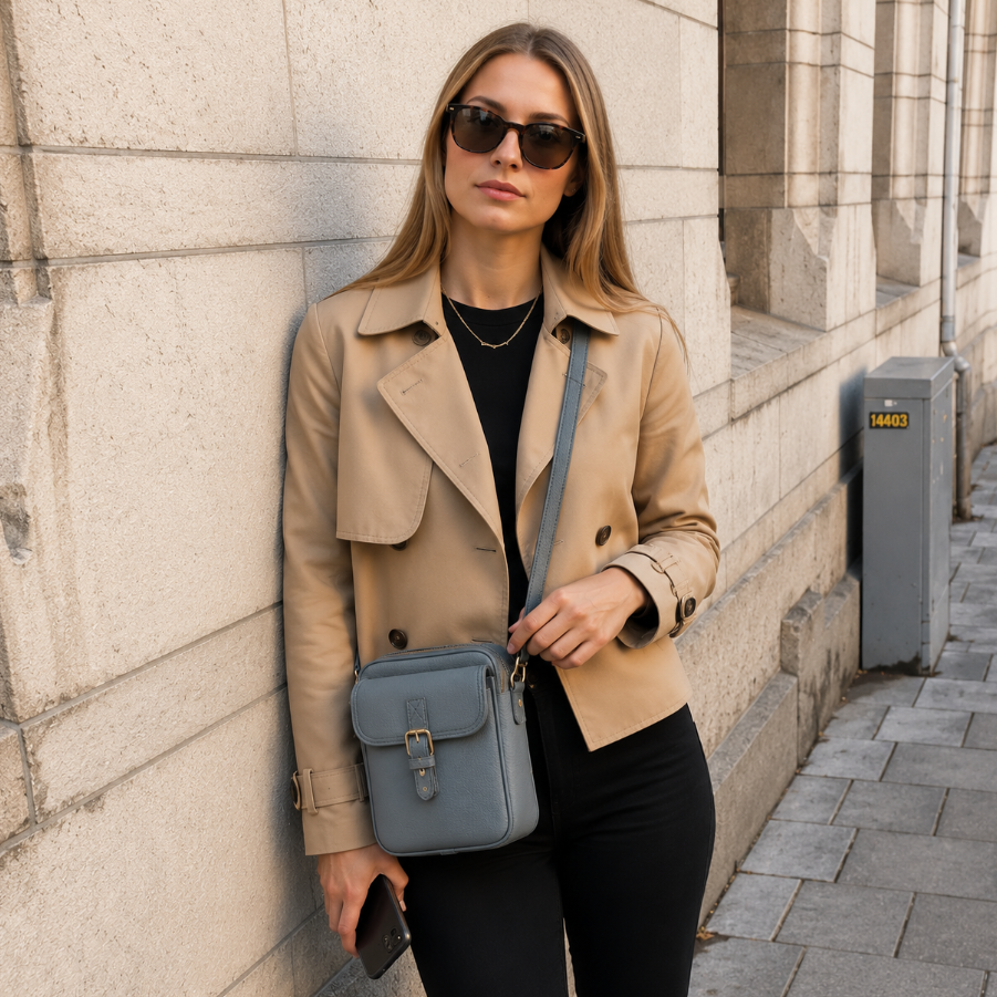 Sienna Mini-Messenger - Beige