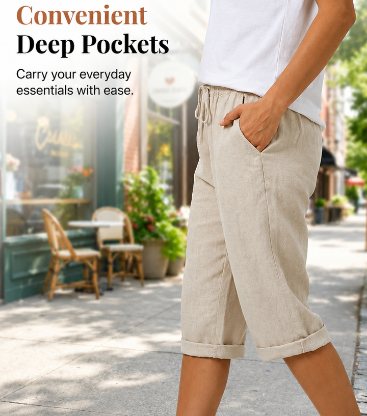 Laluna® | Cotton Linen Women's Shorts