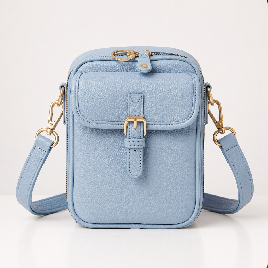 Sienna Mini-Messenger - Gray