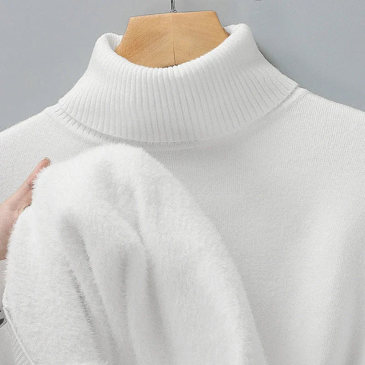Men’s Classic Roll-Neck Knitted Jumper
