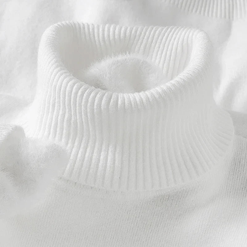 Men’s Classic Roll-Neck Knitted Jumper