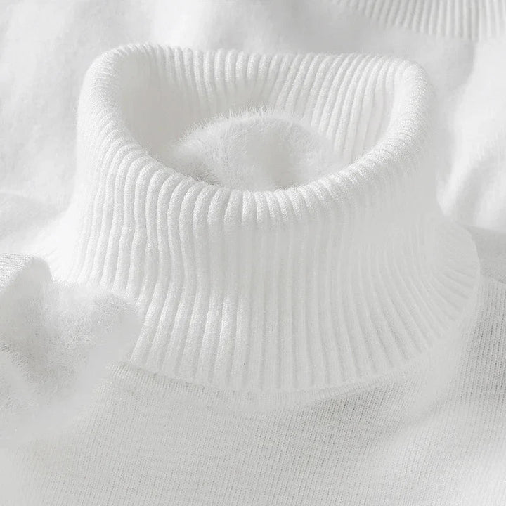 Men’s Classic Roll-Neck Knitted Jumper