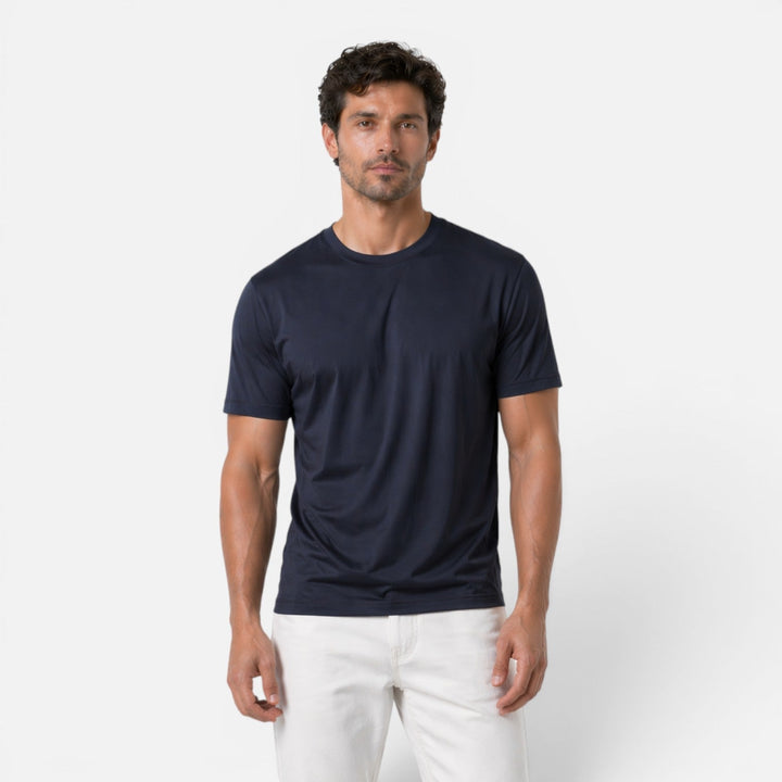 Men's Ice Silk Crew Neck T-Shirt