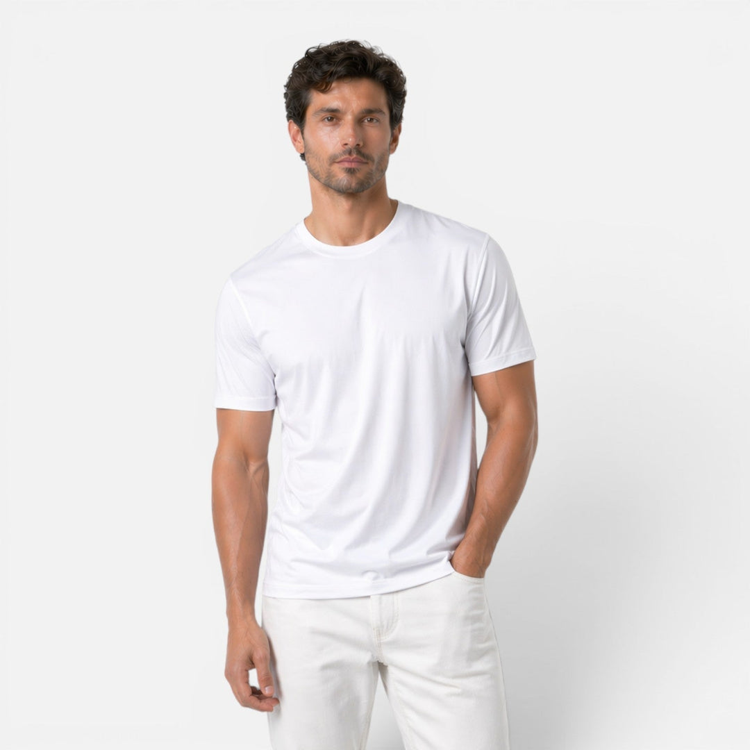 Men's Ice Silk Crew Neck T-Shirt