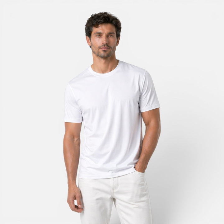 Men's Ice Silk Crew Neck T-Shirt