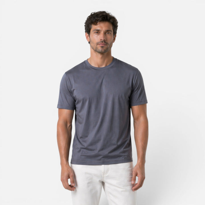 Men's Ice Silk Crew Neck T-Shirt