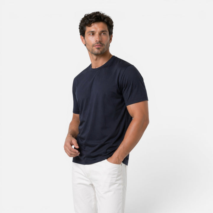 Men's Ice Silk Crew Neck T-Shirt