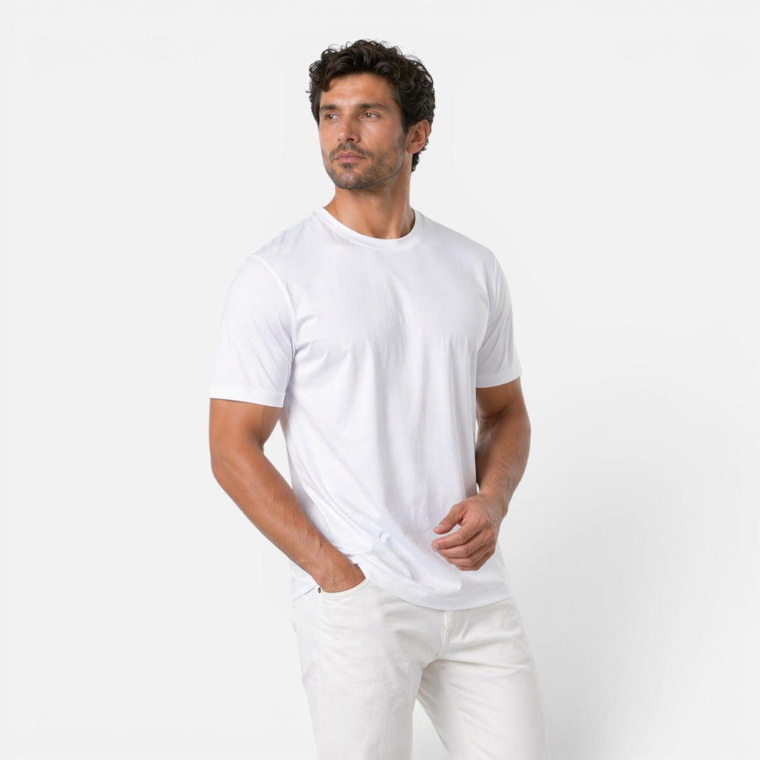 Men's Ice Silk Crew Neck T-Shirt