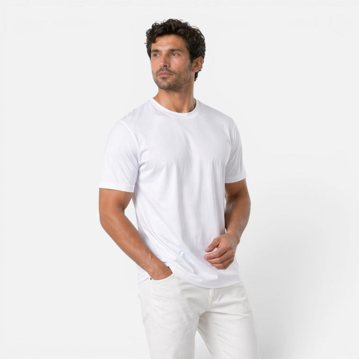 Men's Ice Silk Crew Neck T-Shirt