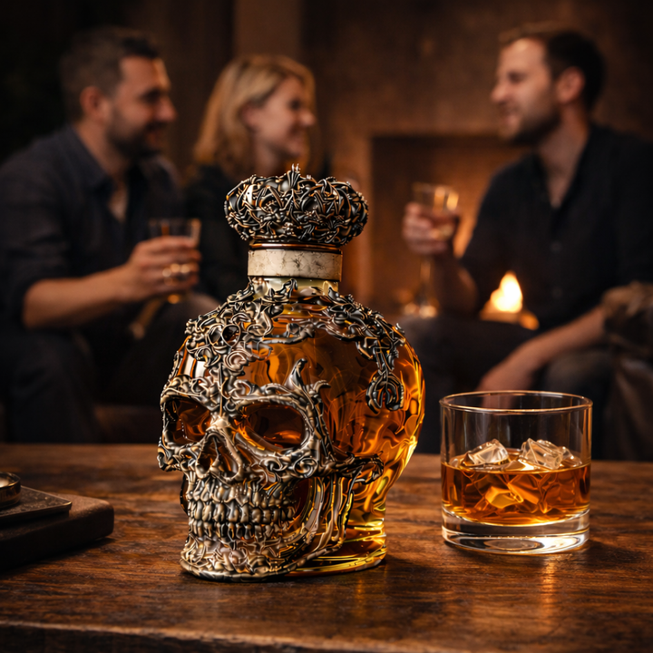 Whiskey Bottle - Skulls Edition