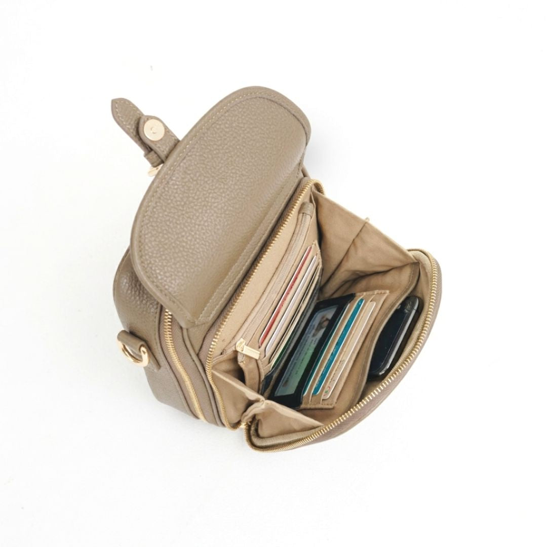 Raven Mini-Messenger - Taupe
