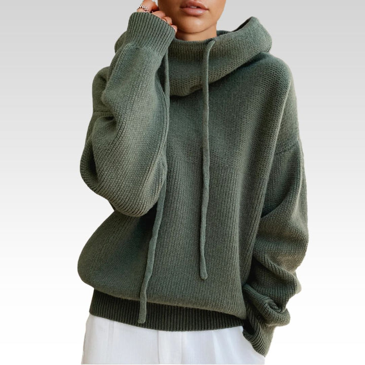 Women’s Oversized Cowl-Neck Knitted Jumper