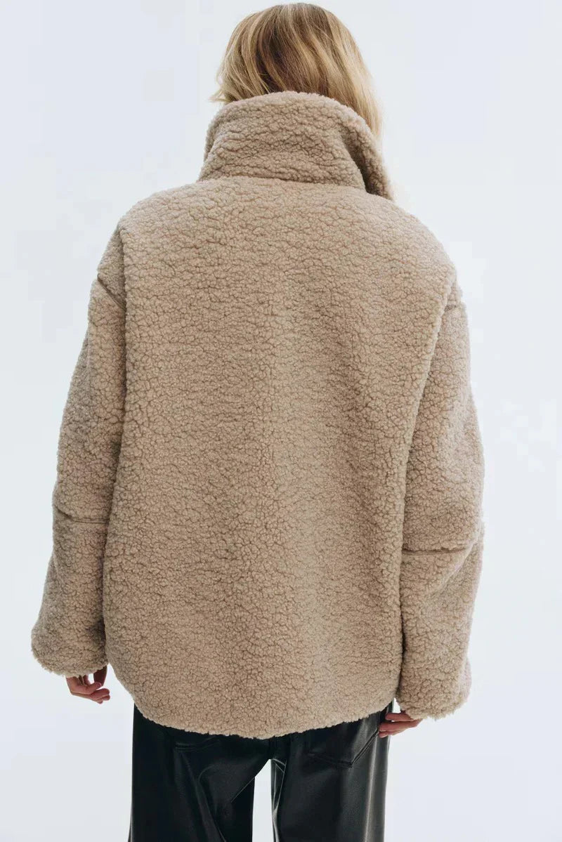 Women’s Zip-Up Teddy Jacket