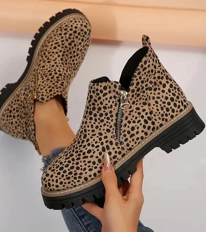Women’s Side-Zip Chunky Ankle Boots