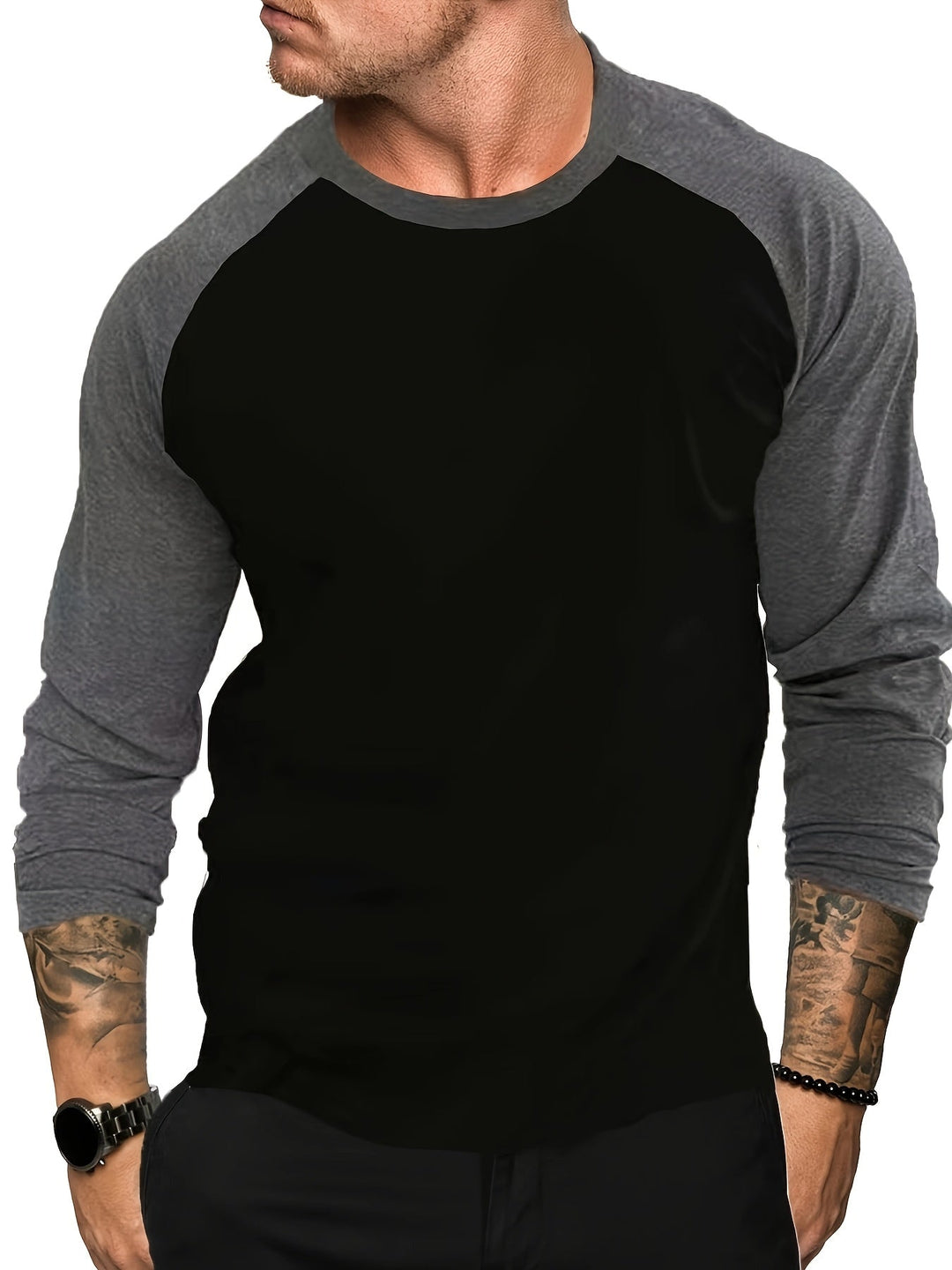 Men’s Raglan Long-Sleeve Top
