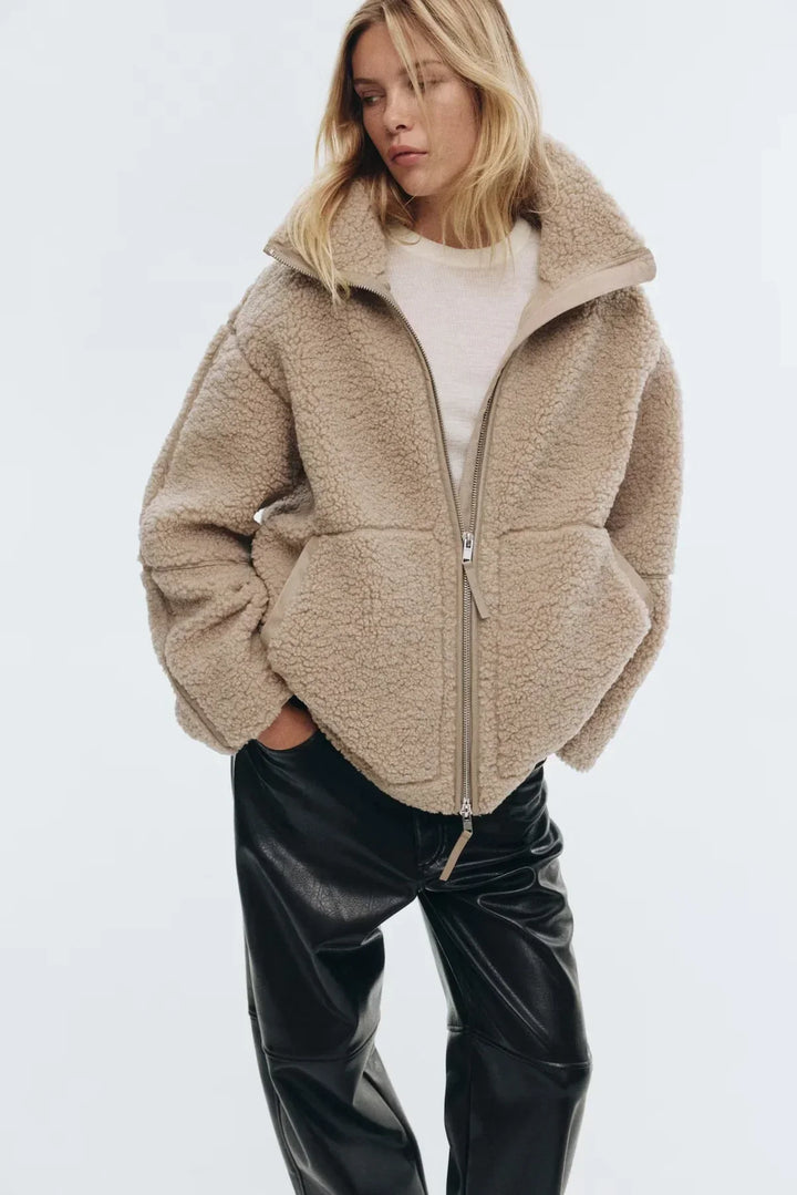 Women’s Zip-Up Teddy Jacket