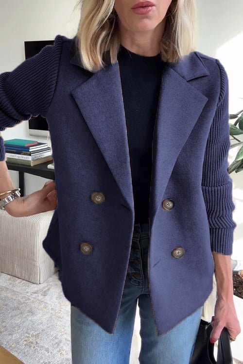 Womens Elegant Knitted Blazer