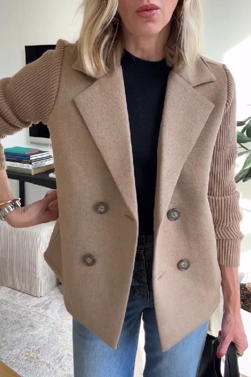 Womens Elegant Knitted Blazer
