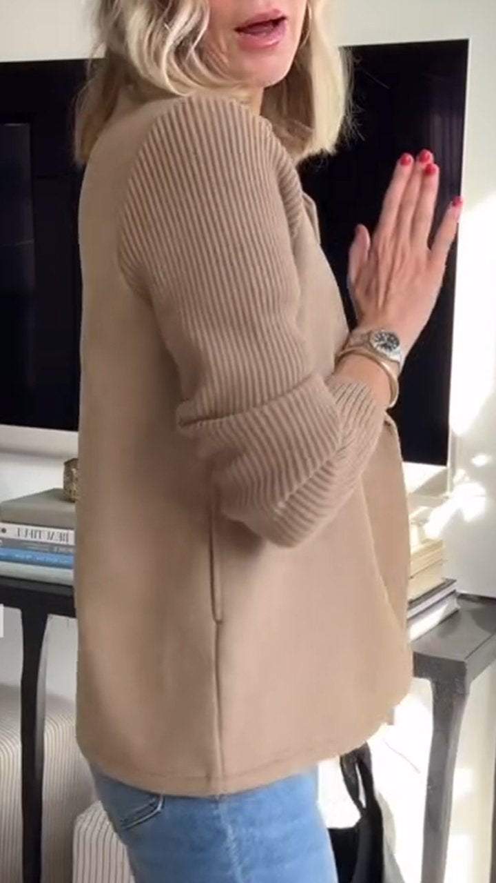 Womens Elegant Knitted Blazer