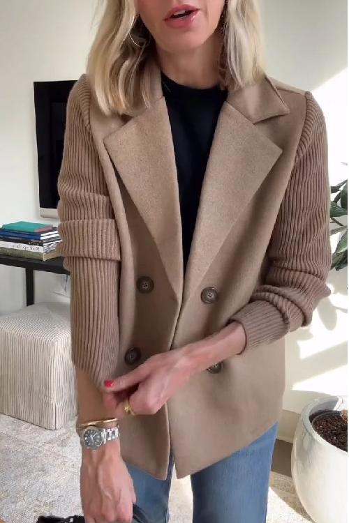 Womens Elegant Knitted Blazer