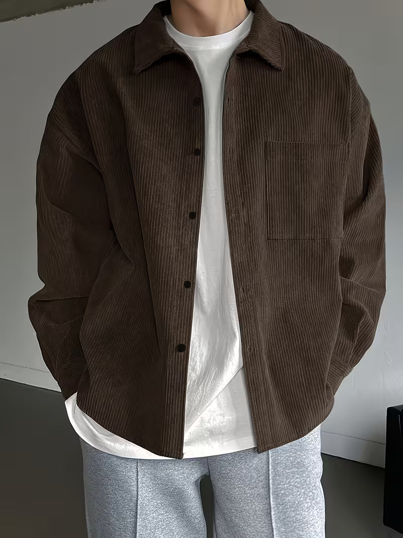 Men’s Oversized Corduroy Overshirt