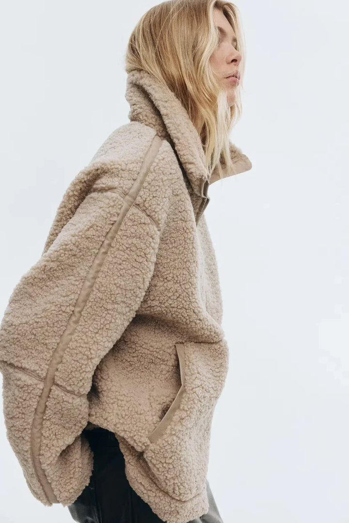 Women’s Zip-Up Teddy Jacket