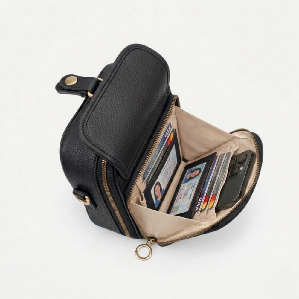 Sienna Mini-Messenger - Cognac