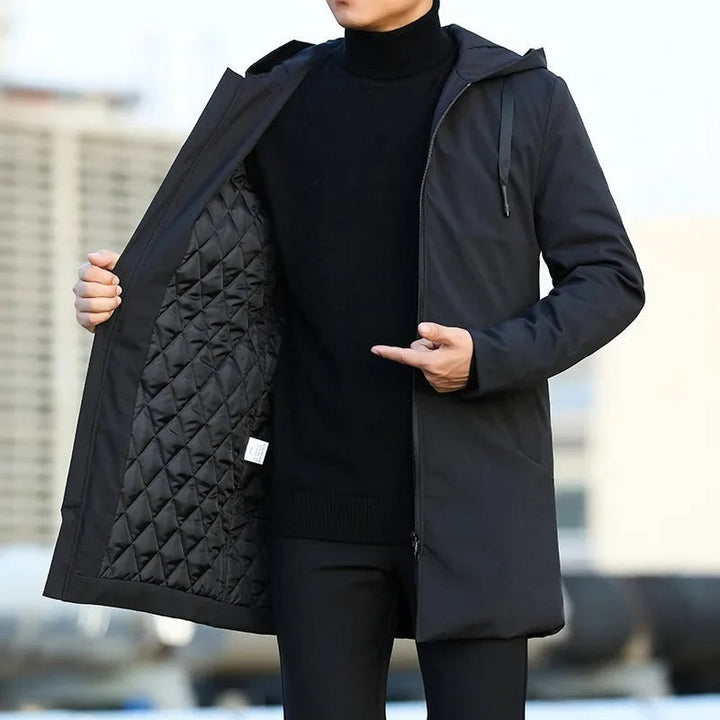 Men’s Quilted-Lined Hooded Parka