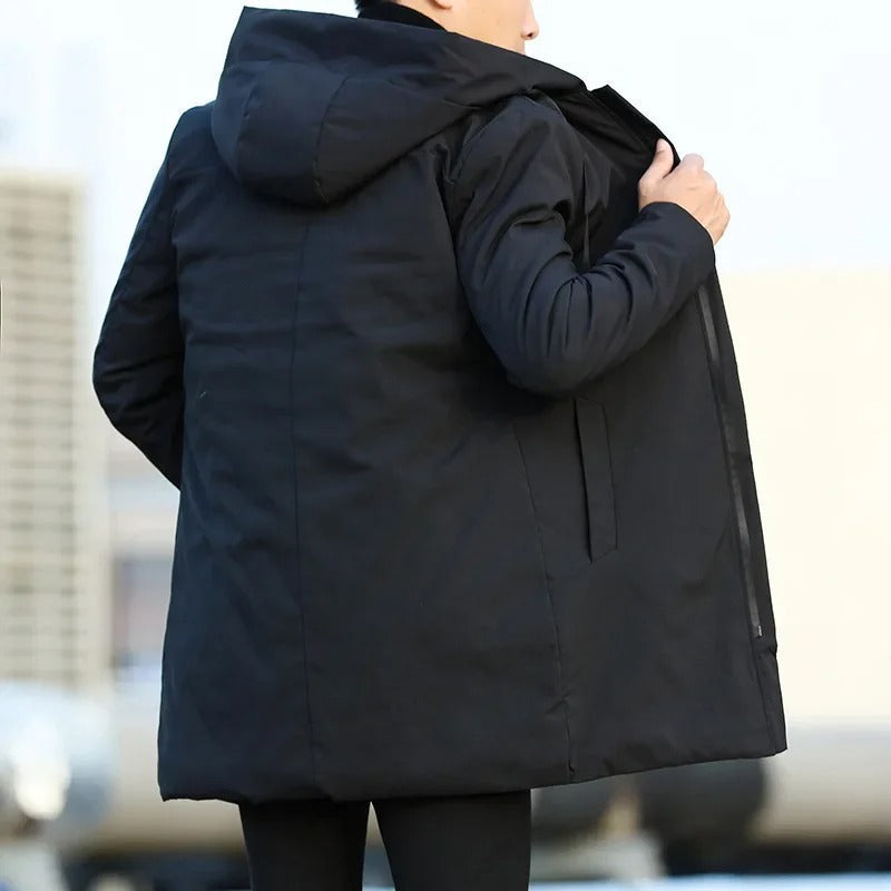 Men’s Quilted-Lined Hooded Parka