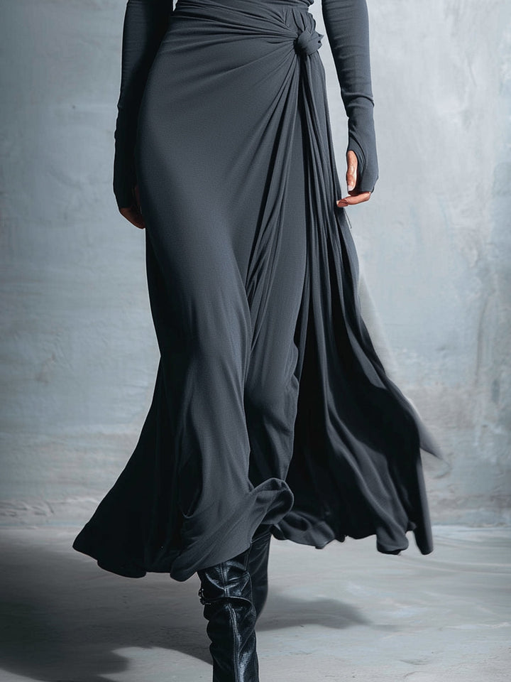 Gabriella | Long Dress with Side Knot
