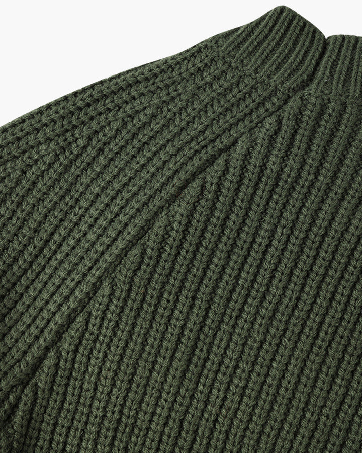 Men’s Chunky-Knit Crew-Neck Jumper