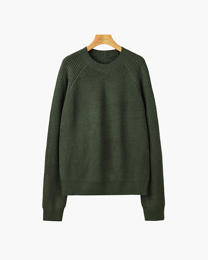 Men’s Chunky-Knit Crew-Neck Jumper