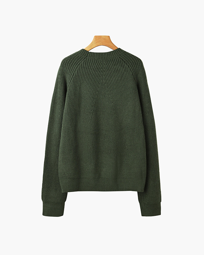 Men’s Chunky-Knit Crew-Neck Jumper