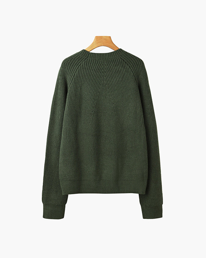 Men’s Chunky-Knit Crew-Neck Jumper