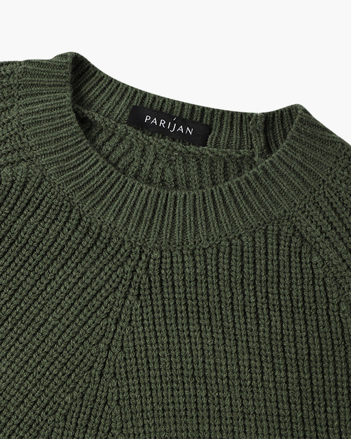 Men’s Chunky-Knit Crew-Neck Jumper