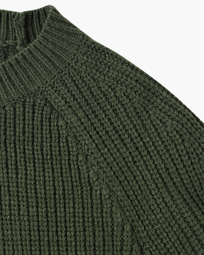 Men’s Chunky-Knit Crew-Neck Jumper