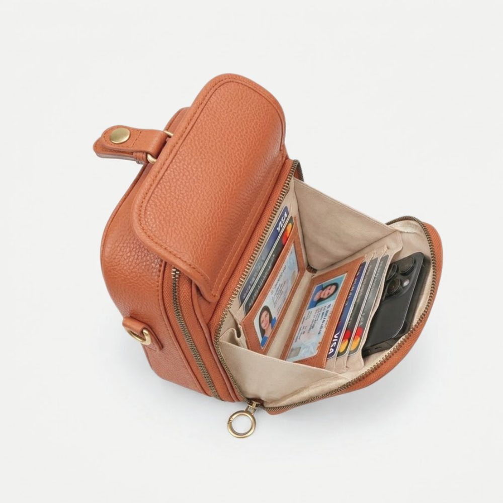 Sienna Mini-Messenger - Cognac