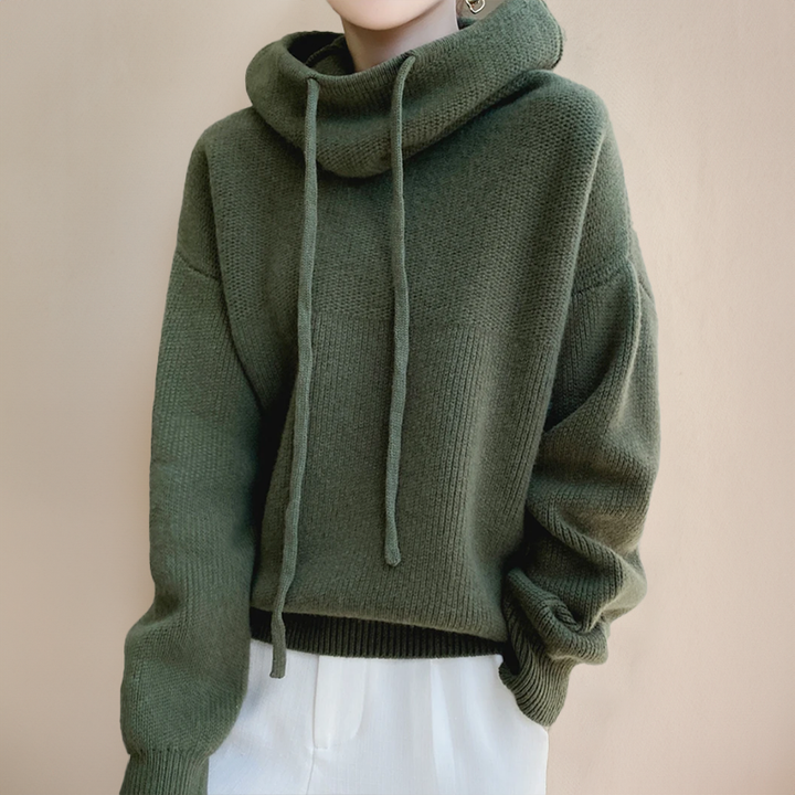 Women’s Oversized Cowl-Neck Knitted Jumper