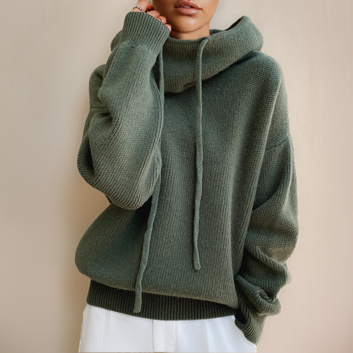 Women’s Oversized Cowl-Neck Knitted Jumper