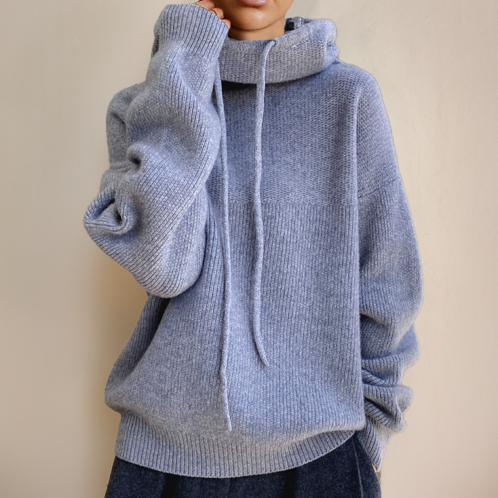 Women’s Oversized Cowl-Neck Knitted Jumper