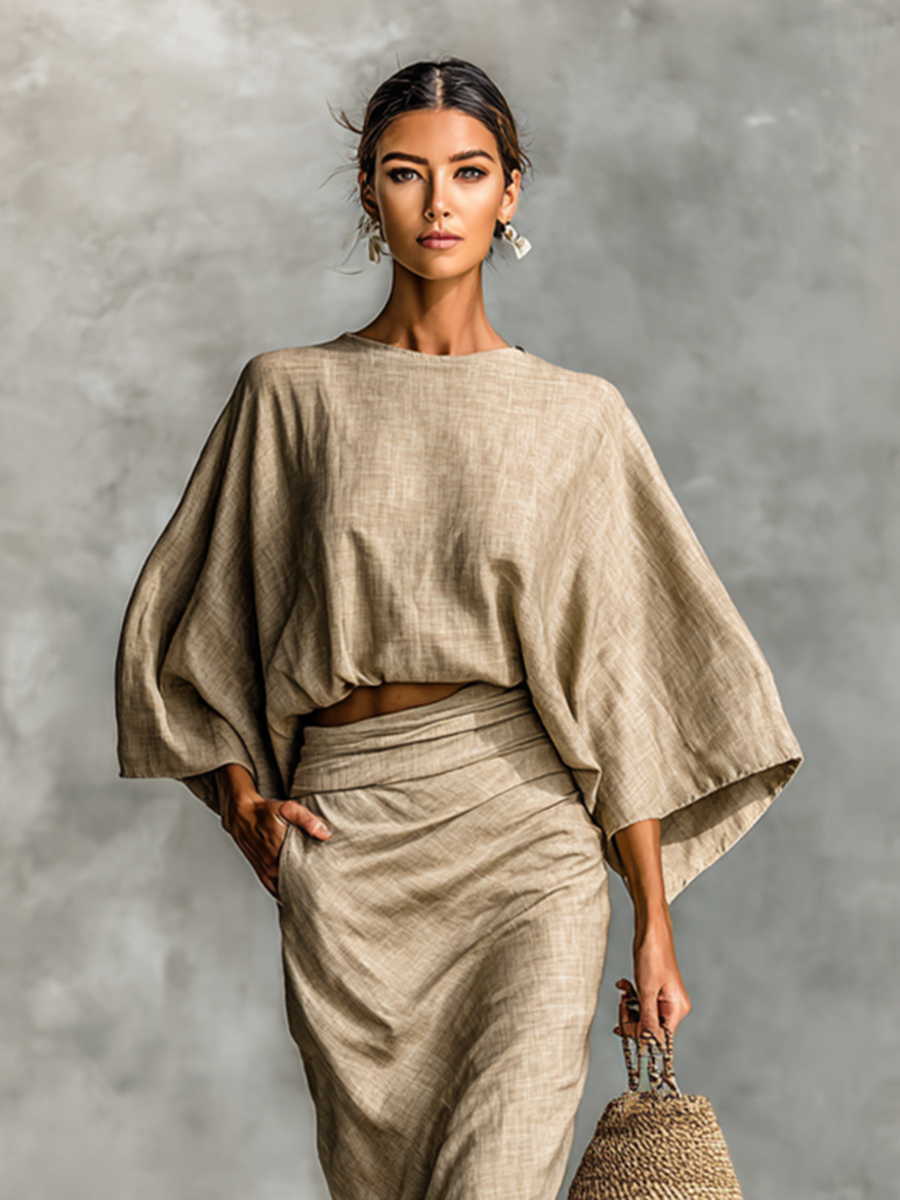 Lena | Two-Piece Cotton Linen Set