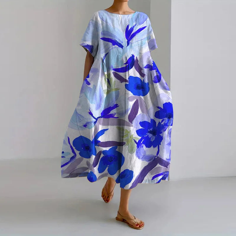 VALENTINA | Flattering Summer Floral Dress