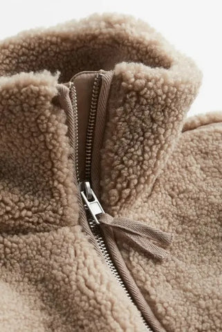 Women’s Zip-Up Teddy Jacket