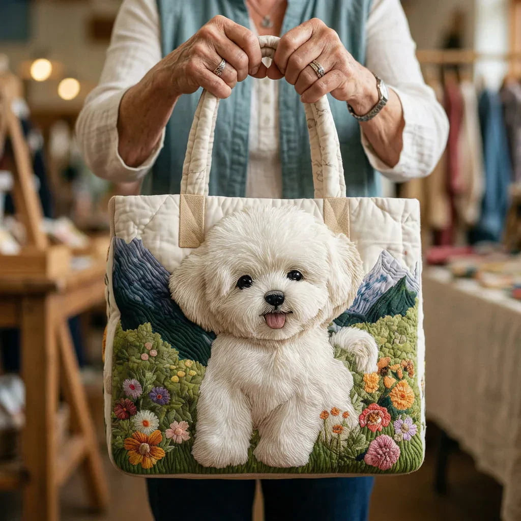 Quilted Tote - Enchanted Dog